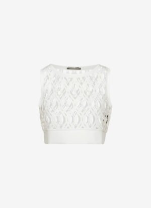 Sleeveless Top in White