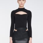 Sweater With Cut-outs in Black