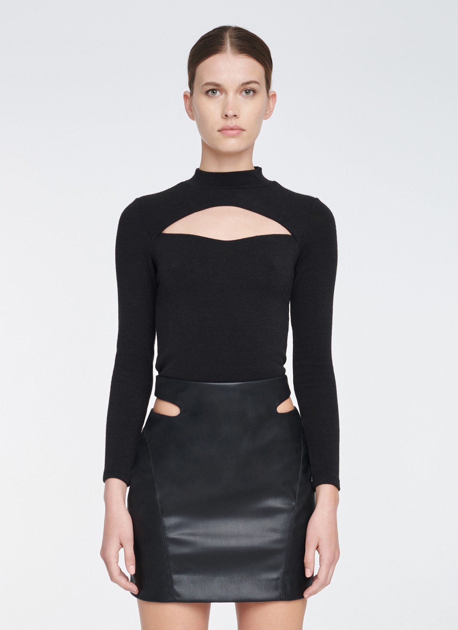 Sweater With Cut-outs in Black