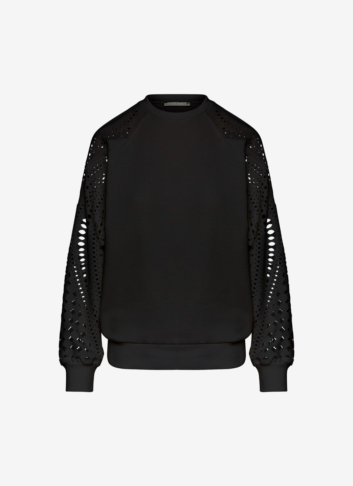 Sweathirt with Raglan Sleeves in Black