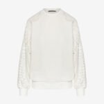 Sweathirt with Raglan Sleeves in White