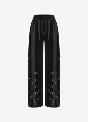 Sweatpants in Black Velour