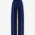 Sweatpants in Blue Velour