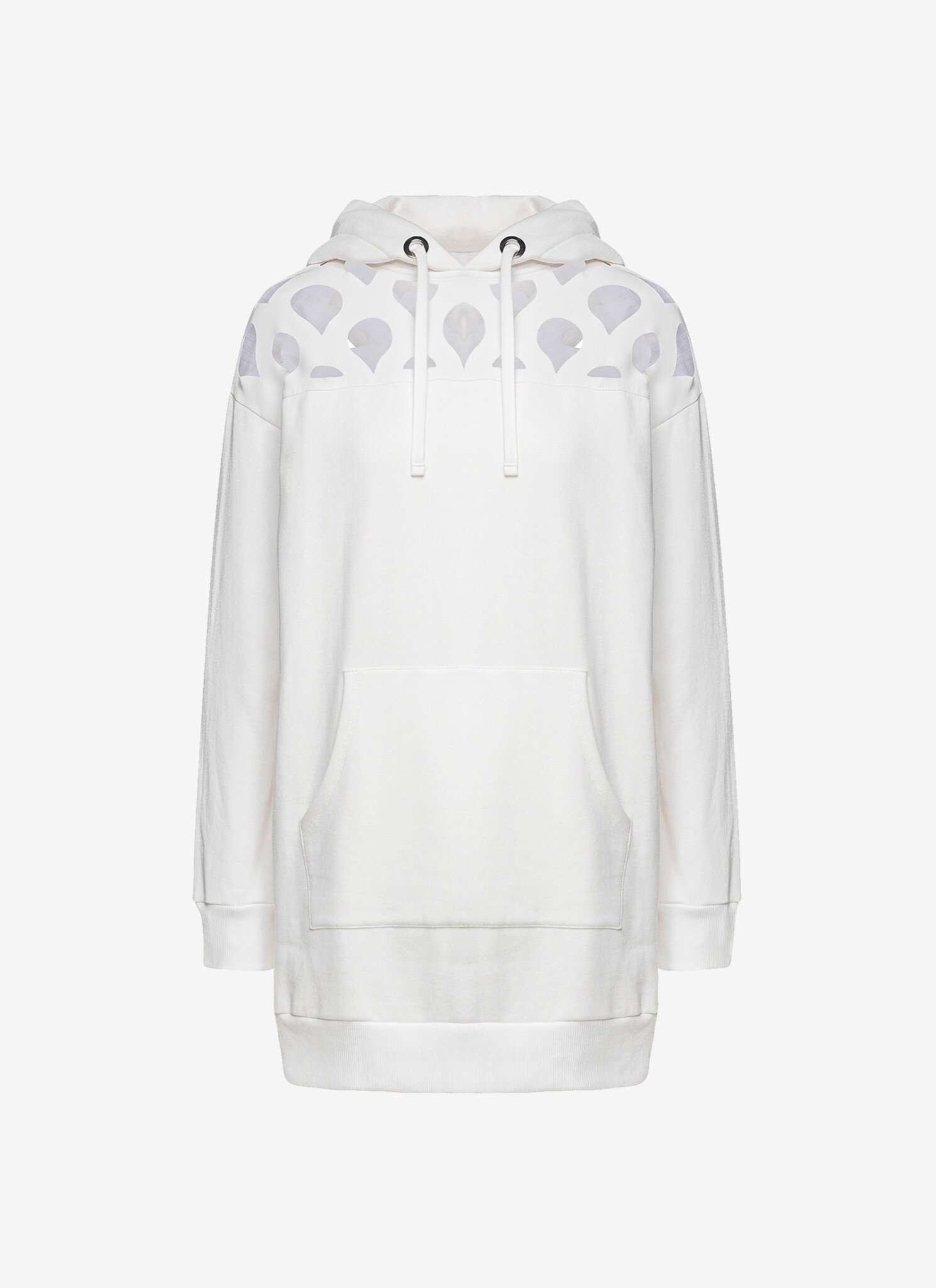 Sweatshirt Dress in White