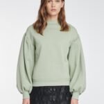 Sweatshirt With Cut-out in Mint
