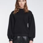 Sweatshirt With Cut-outs in Black