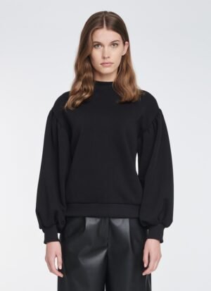 Sweatshirt With Cut-outs in Black
