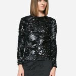 Top In Black Sequin