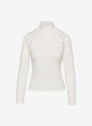 Turtleneck Sweater in White