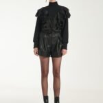 Wide-Leg Shorts In Black