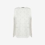 Paneled Tank Top in White