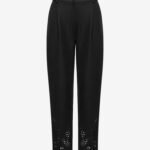 Pleated Pants in Black
