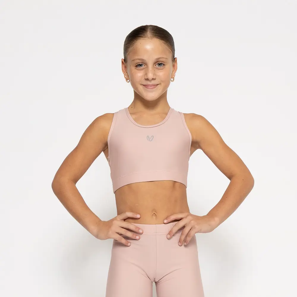 Τοπ με στρογγυλή λαιμόκοψη και αθλητική πλάτη