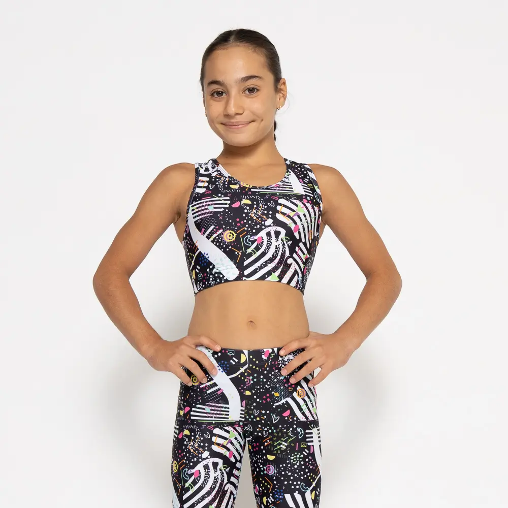 Τοπ με στρογγυλή λαιμόκοψη και αθλητική πλάτη