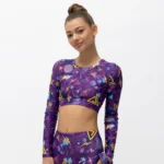 Μακρυμάνικο Τοπ με στρογγυλή λαιμόκοψη και κλειστή πλάτη