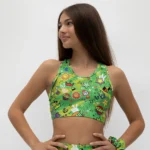 Τοπ με στρογγυλή λαιμόκοψη και αθλητική πλάτη