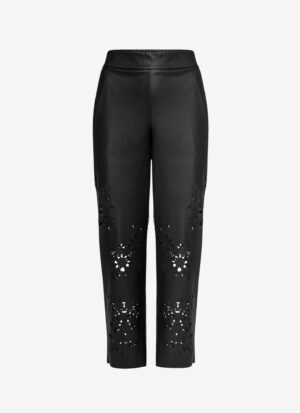 Cropped Eco-leather Pants