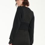 Cropped Sweatshirt In Black