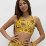 Τοπ με στρογγυλή λαιμόκοψη και αθλητική πλάτη