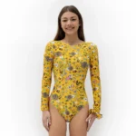 Κορμάκι γυμναστικής με μακρύ μανίκι και ανοικτή πλάτη