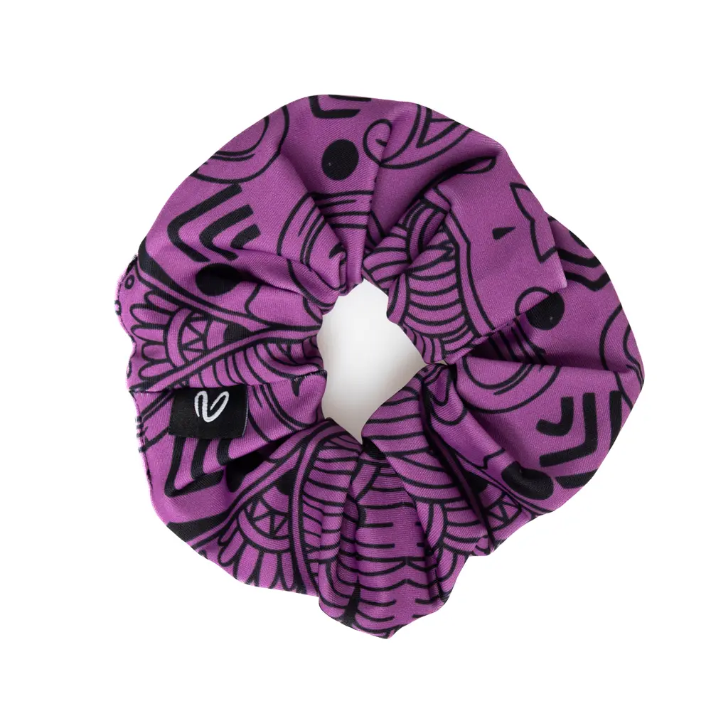 Κοκαλάκι για τα μαλλιά σε print Purple Totemia. *Ανακυκλώσιμο υλικό