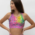 Τοπ με στρογγυλή λαιμόκοψη και αθλητική πλάτη