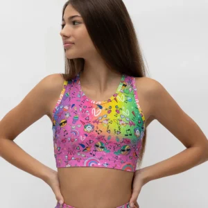 Τοπ με στρογγυλή λαιμόκοψη και αθλητική πλάτη