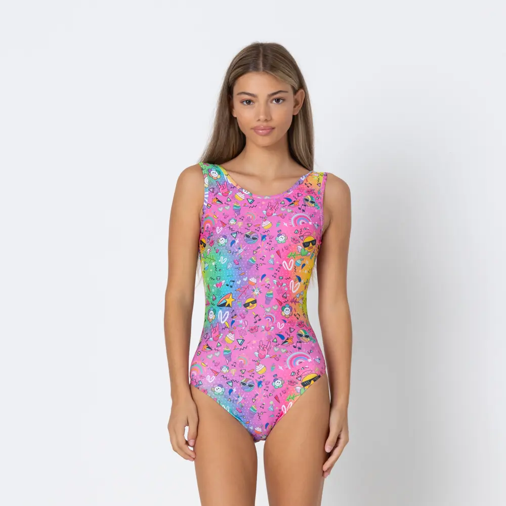 Κορμάκι γυμναστικής με ανοικτή πλάτη