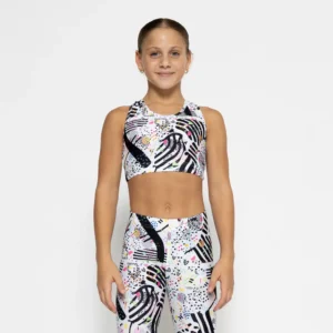 Τοπ με στρογγυλή λαιμόκοψη και αθλητική πλάτη