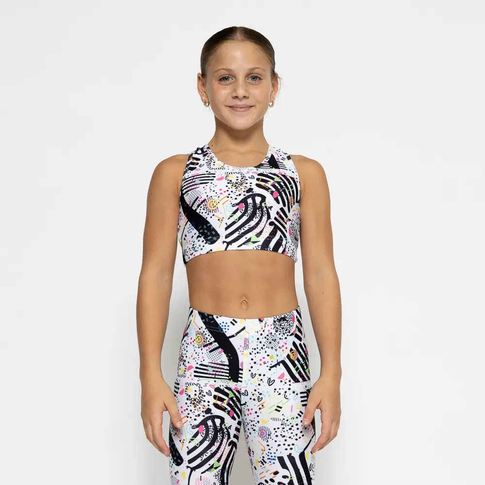 Τοπ με στρογγυλή λαιμόκοψη και αθλητική πλάτη