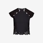 Cropped T-Shirt in Black