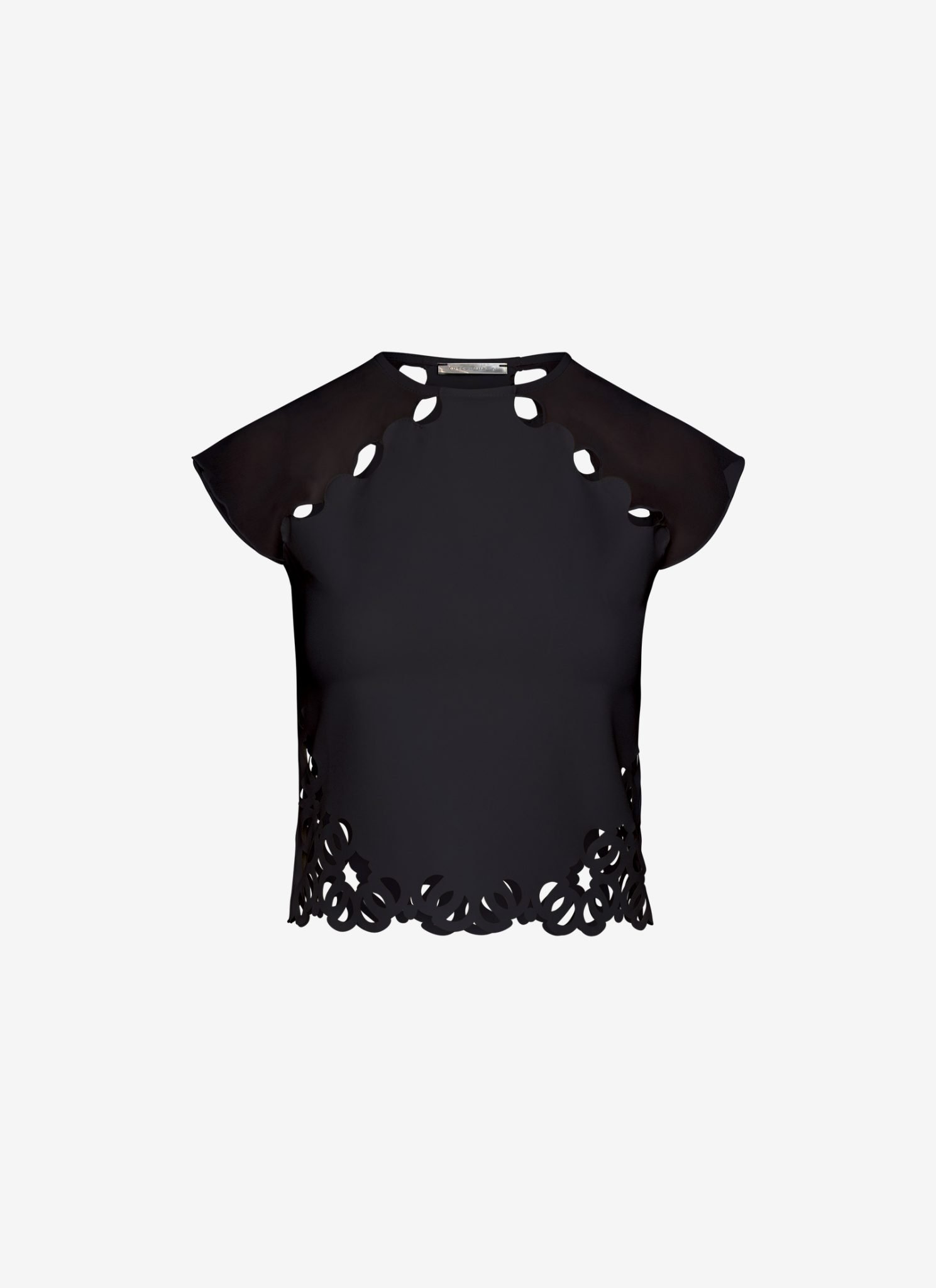 Cropped T-Shirt in Black