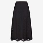 Midi Cloche Skirt in Black