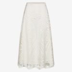 Midi Cloche Skirt in White