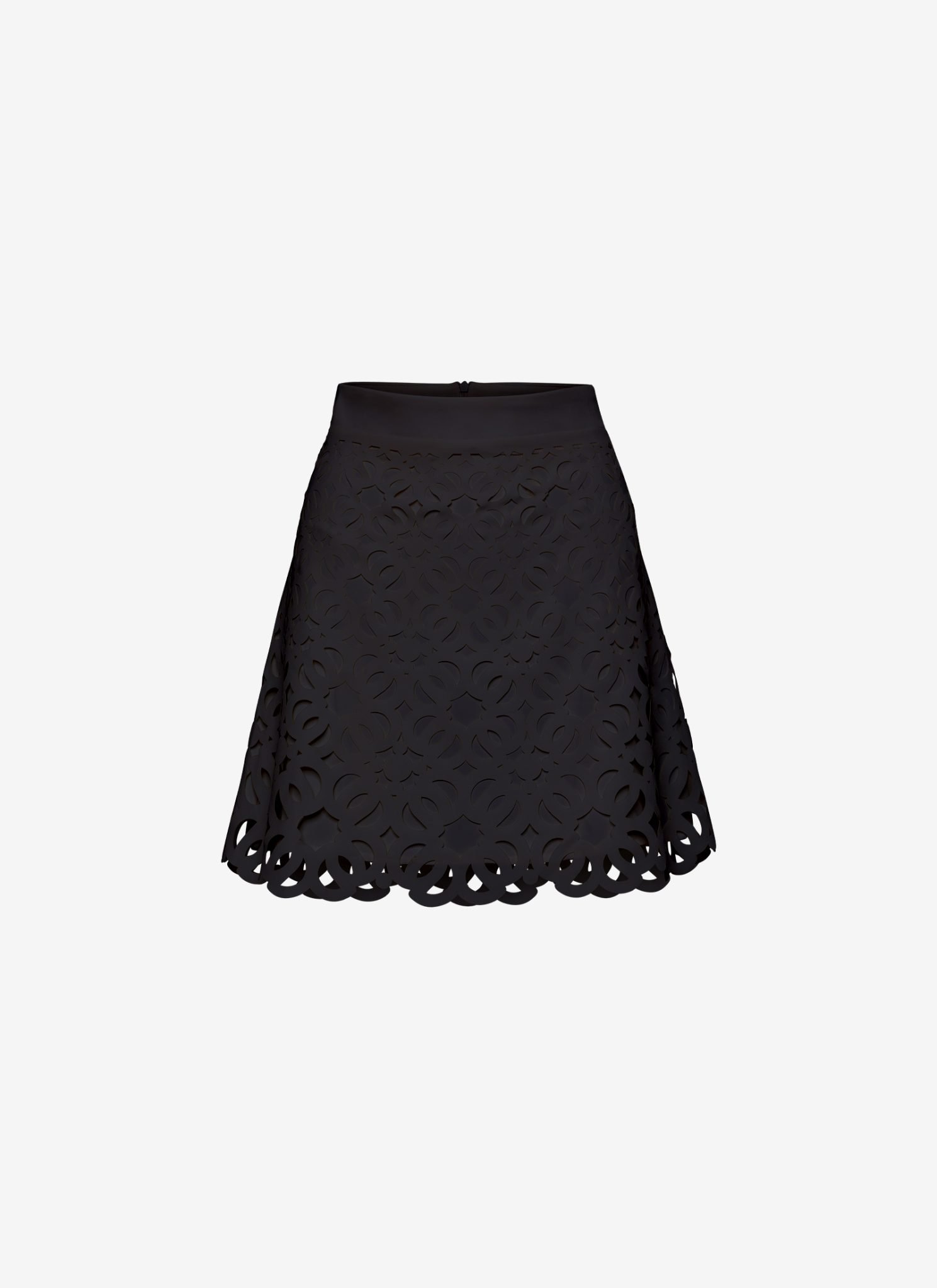 Mini A-Line Skirt in Black