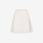 Mini A-Line Skirt in White