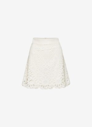 Mini A-Line Skirt in White