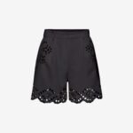 Pleated Shorts in Black